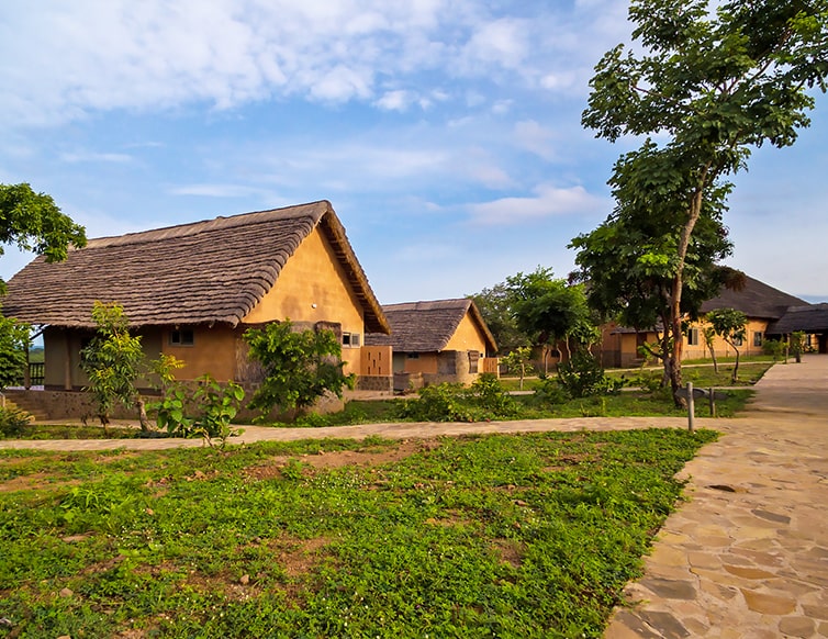 Image of all the tented chalets at Zaina Lodge