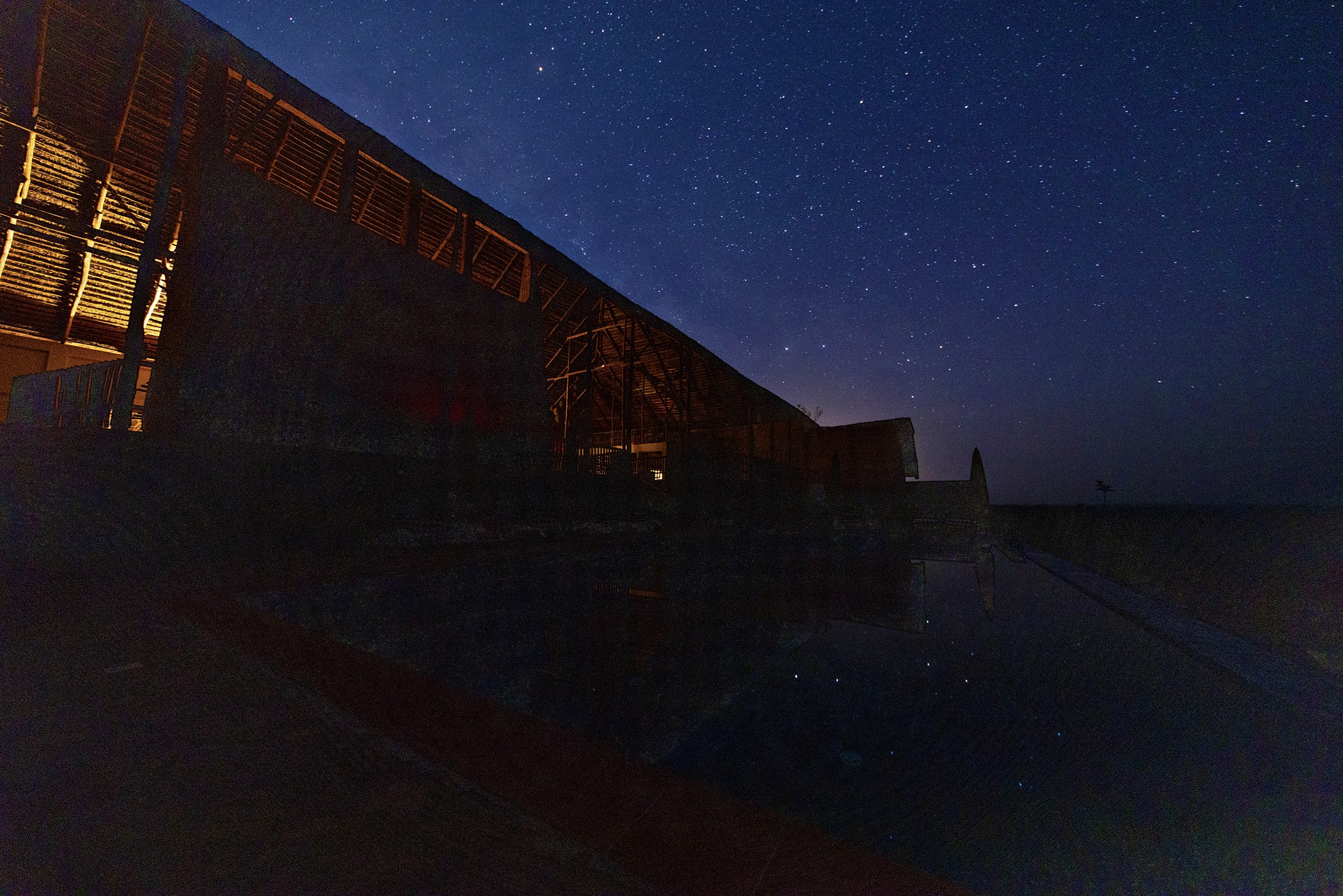 Image of the starry night at Zaina Lodge, Mole National Park, Ghana